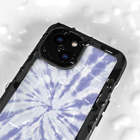 Purple Tie Dye iPhone 15 Plus Waterproof Case